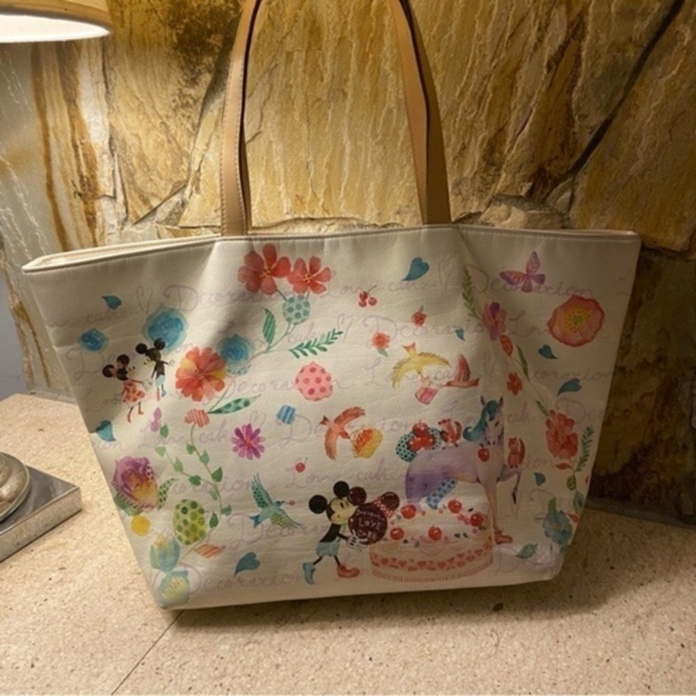 Disney Samantha Thavasa vintage tote purse  - Mickey and Minnie with Unicorn - Picture 3 of 16